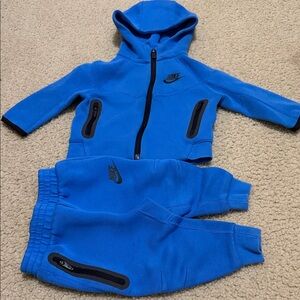 Nike Kids' Blue Hoodie and Jogger Set